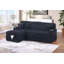Canapé modulaire convertible 2 pièces de style moderne avec porte-gobelet pliable et porte-gobelet USB-496869277