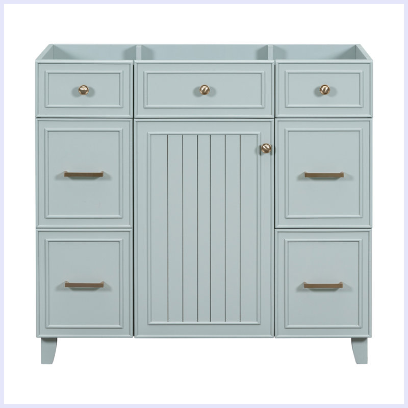Meuble-lavabo de style moderne, Vert