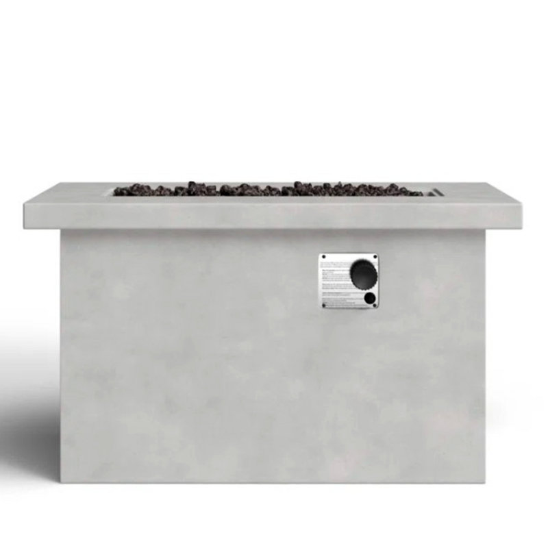 Concrete Propane/Natural Gas Outdoor Fire Pit Table (Natural Gas Conversion Kit Needs To Be Purchased Separately For Conversion)