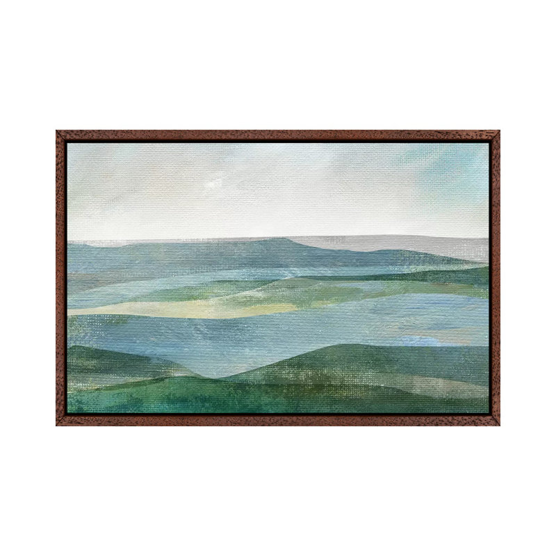 River Valley 1 Piece Painting on Canvas, 101.6 cm H x 66.04 cm W, Classic Wood Framed Canvas
