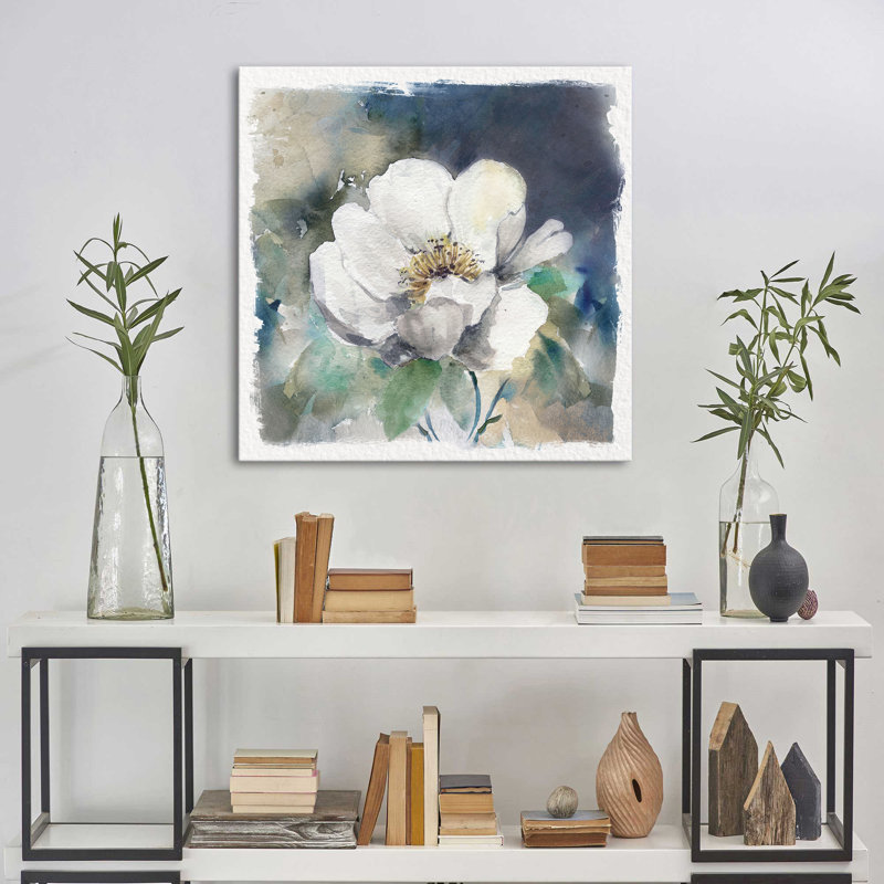 «White Washed Peony» par Carol Robinson, reproduction sur toile, H 36 po x l 36 po x P 1,5 po
