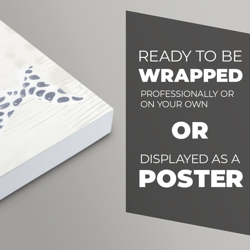 Patterned Whale Pod II -Canvas Print Only - NOT FRAMED, 36" H x 24" W