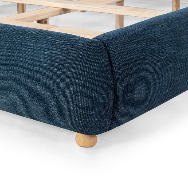 Beccarose Bed, King, Natural/Navy