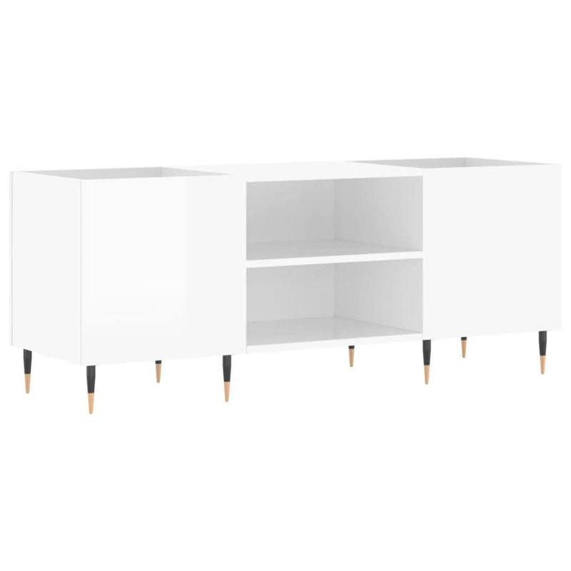 48cm H Media Cabinet, High Gloss White