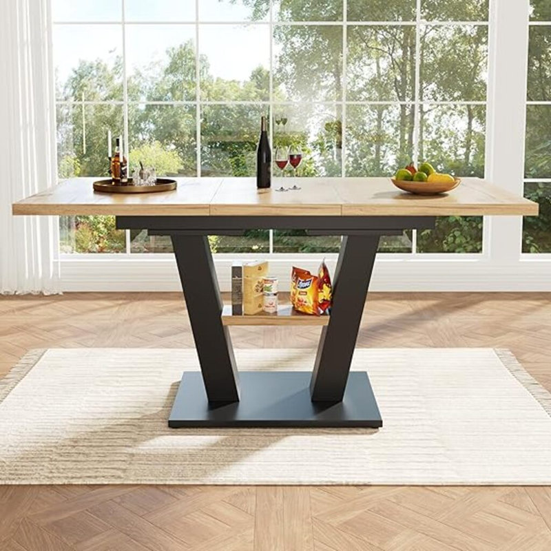 Dining Table with Iron Base