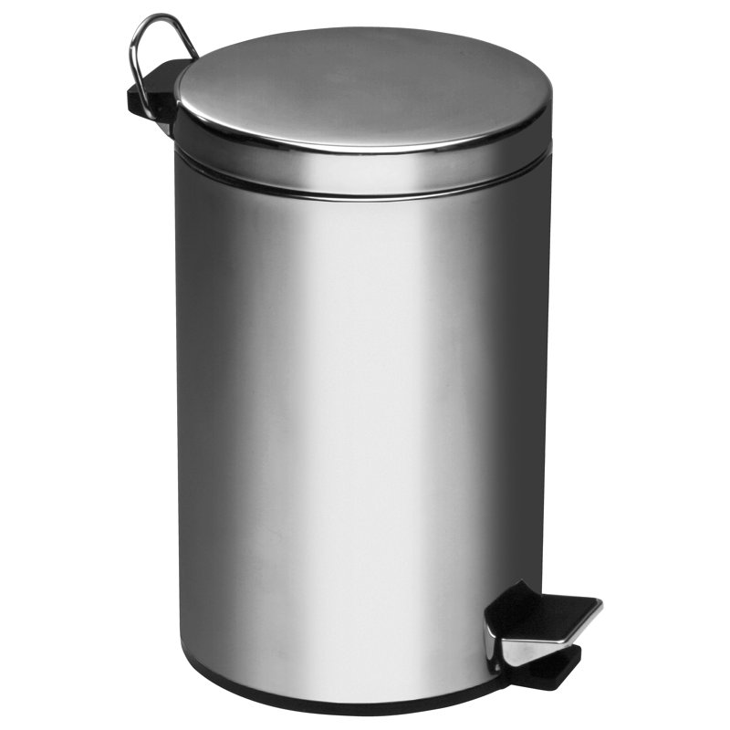 Steel Step On Kitchen Trash Can - 3L, Stainless Steel