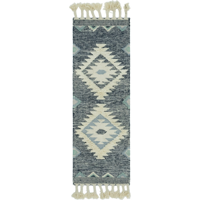 Shriver Performance Wool Geometric Indoor Rug, Runner 2'2" x 6'1"