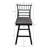 Naomi Swivel Upholstered 26'' Counter Stool with Aluminum Frame ( Set of 2)-184484056
