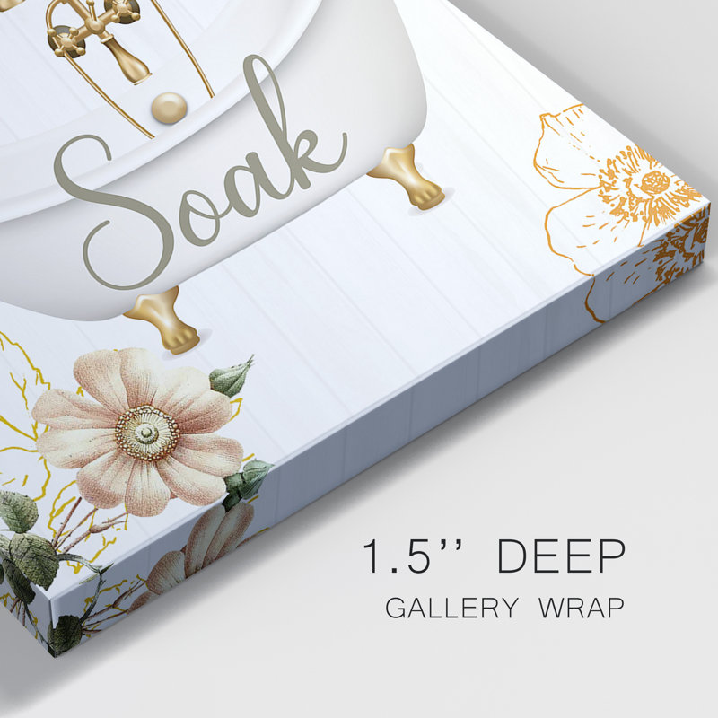 Soak - ensemble de 2 impressions, H 10 po x l 20 po x P 1 po, Toile tendue