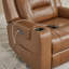 Fauteuil inclinable en cuir fleur 37 po-1428927205