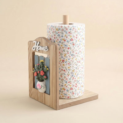 Cactus - Cute Wooden Paper Towel Stand