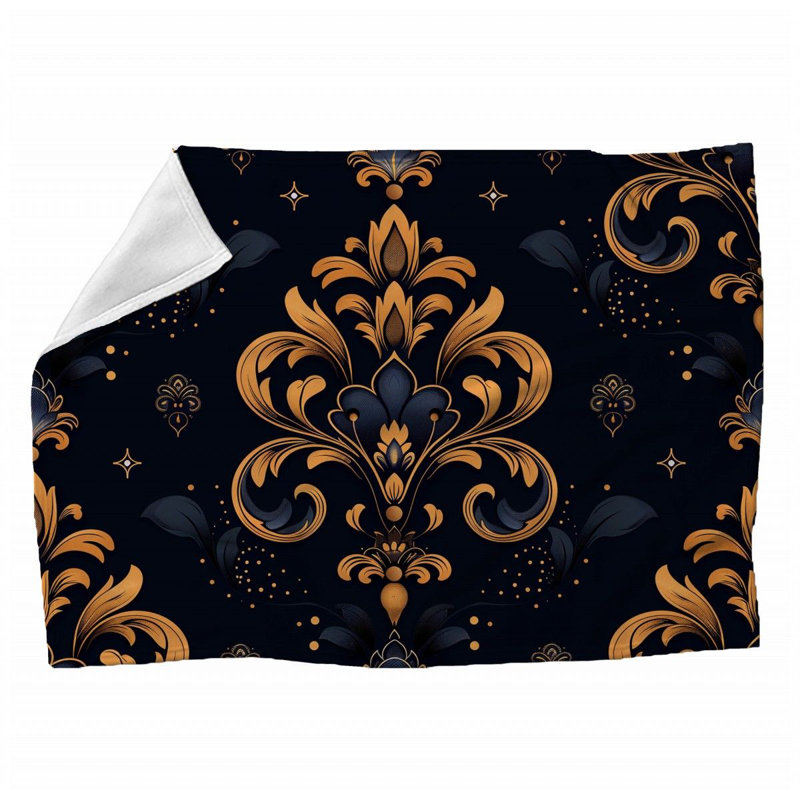 Machine Printed Throw Blanket, 60" x 80"