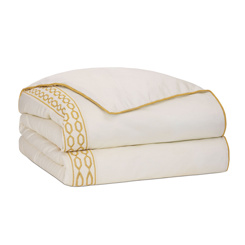 Luxe Glam Percale Geometric Shapes Comforter, King Comforter