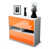 White/High-gloss orange