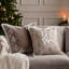 Winter Let It Snow Grey Square Cushion