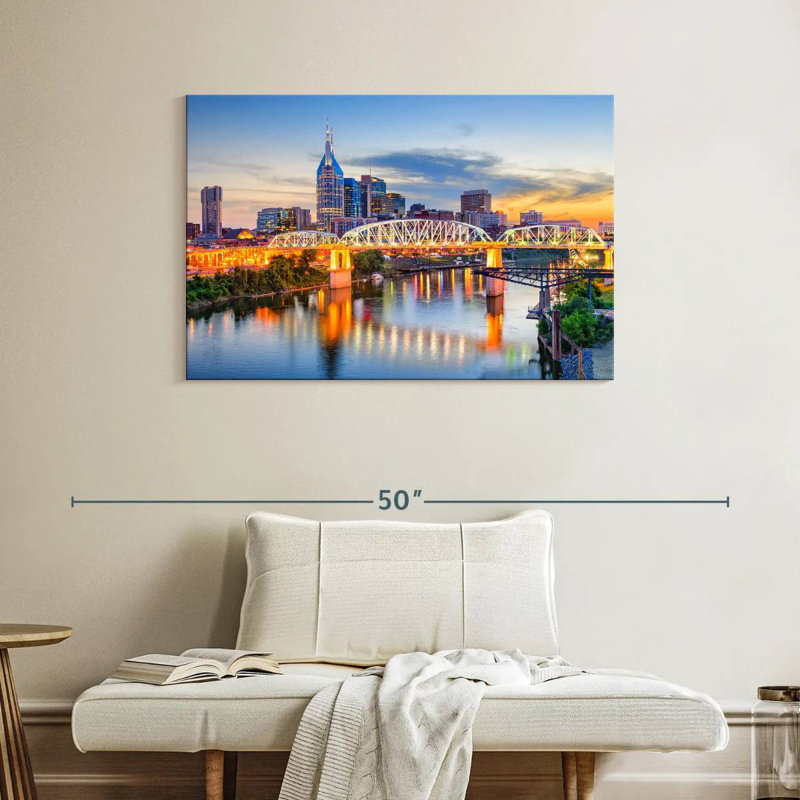 Horizon de Sirci au centre-ville de Nashville, H 26 po x l 39 po