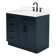 Tidworth 36'' Solid Wood Single Bathroom Vanity with 1.5'' White Quartz Top, Right Offset Rectangular Sink