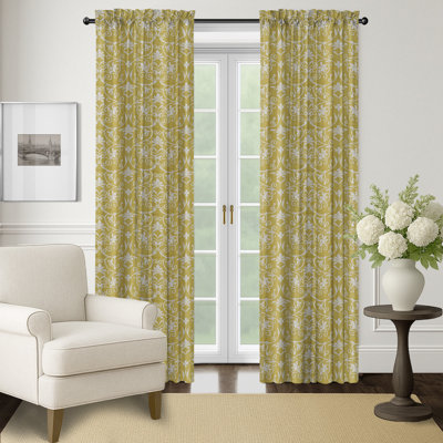 Primrose Lace Rod Pocket Drapery Panel Set of 2 - 50x120