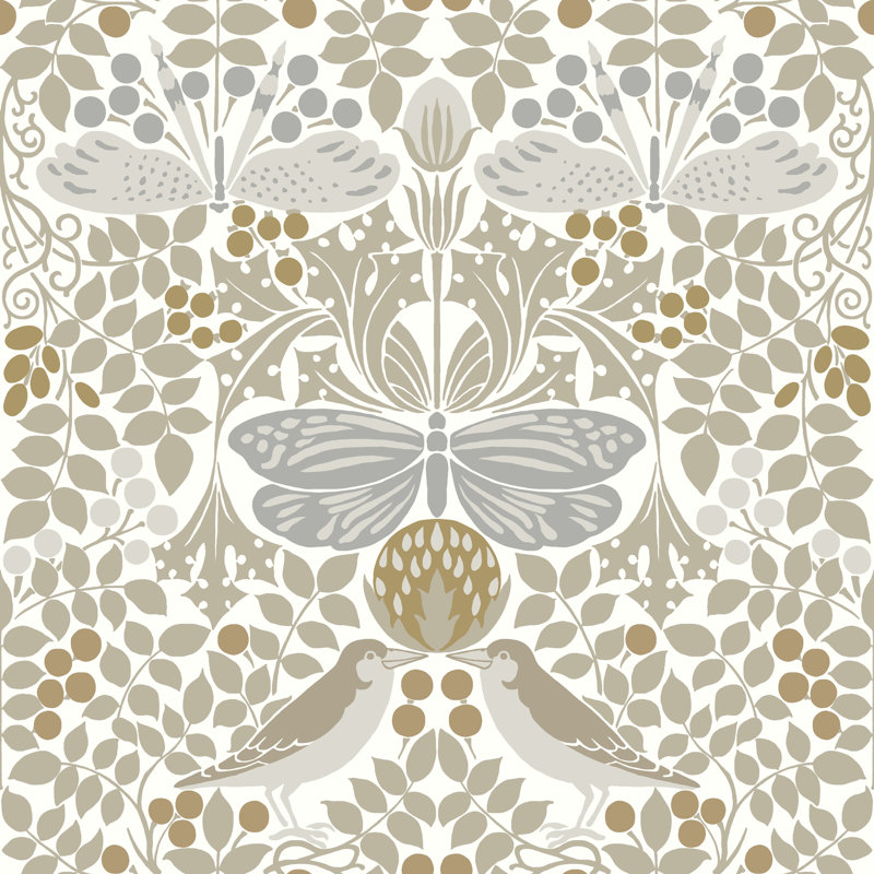 Floral Roll, White
