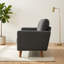 Canapé capitonné 67,7 po Mid-Century avec pieds en bois-1851712246
