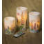 3 Piece Unscented Pillar Candle Set