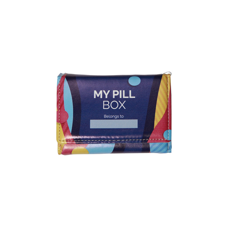 Pill Organizer Box, Multi Bright