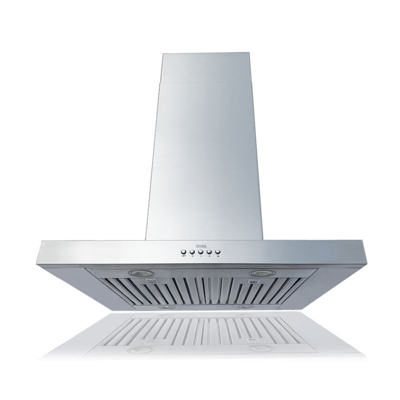 Hotte pour îlot de cuisine 30 pouces 680 CFM en acier inoxydable / satin Brillia
