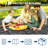 Outdoor Area Rug 9' x 12', Reversible Woven Polypropylene with Waterproof Finish, Geometric Pattern Patio Mat for Deck, Porch, Backyard or Beach-558808560-558808567