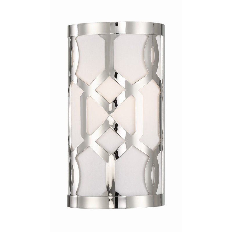 Horrocks Flush Mounted Sconce, Polished nickel