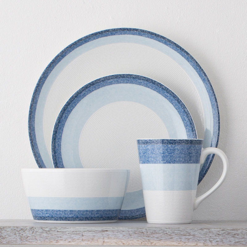 Couvert individuel 4 pièces Noritake Colorscapes Layers Coupe, Ciel