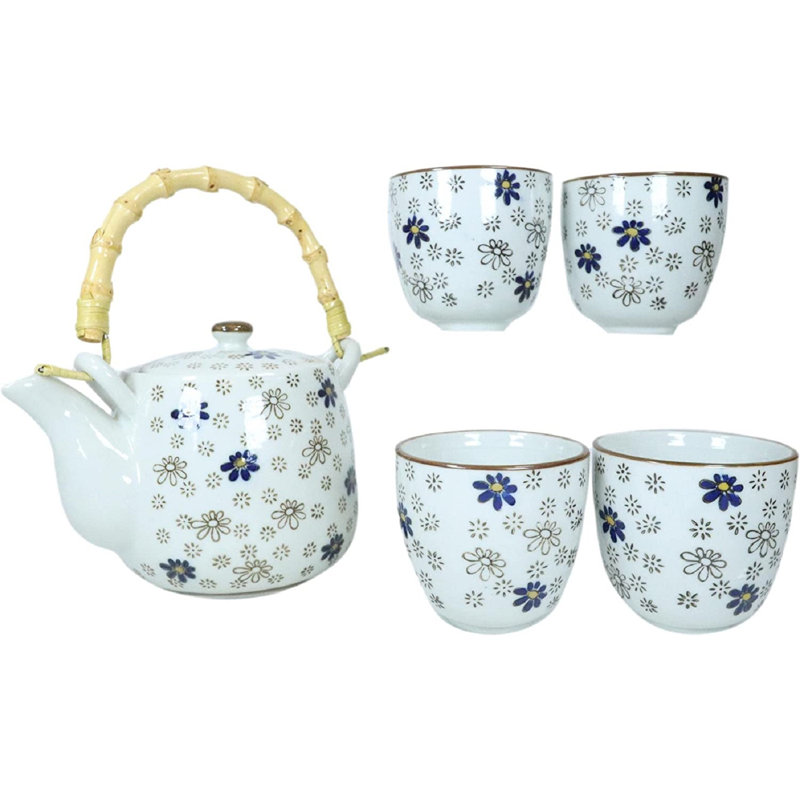 Service à thé en porcelaine Zahira pour 4 personnes