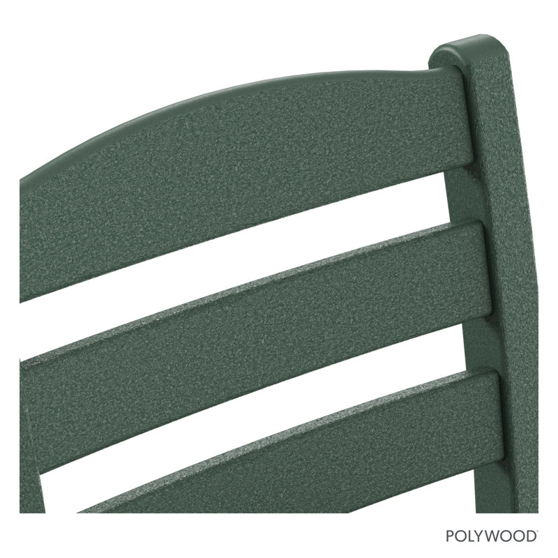 Chaise d'appoint d'extérieur POLYWOOD La Casa Café, Vert foncé