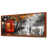 Toile avec cadre flottant brun
