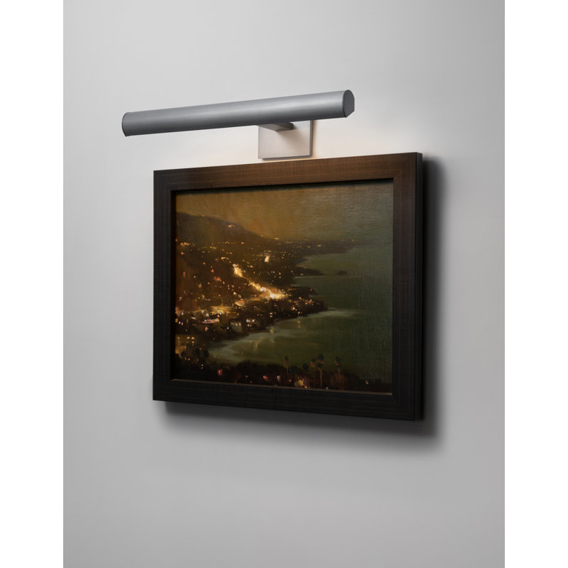 ArtLight Plugin LED Wall Mounted Picture Light, Satin Nickel, 4.5" H x 48" W x 9.25" D, 3000K