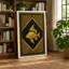 Golden Fish, Art Deco - Wrapped Canvas-446137542-446137551