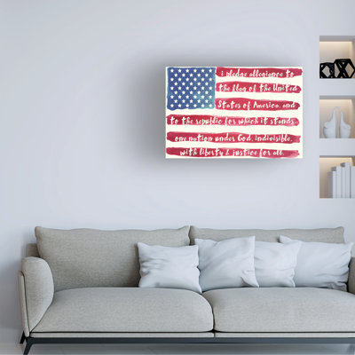 Art sur toile «Bachelor Sasha Pledge of Allegiance »_ALI73114