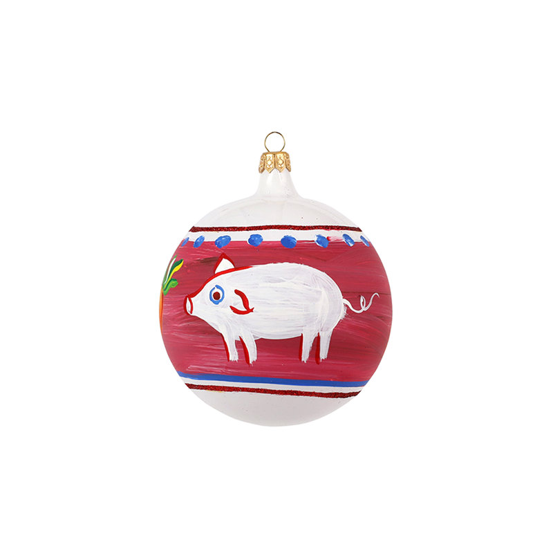 Campagna 4'' Handmade Glass Ornament
