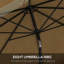 Parasol de patio 9 pi Outsunny-328121357