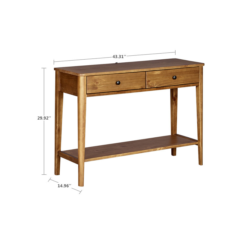 Oroville 43.31'' Solid Wood Console Table