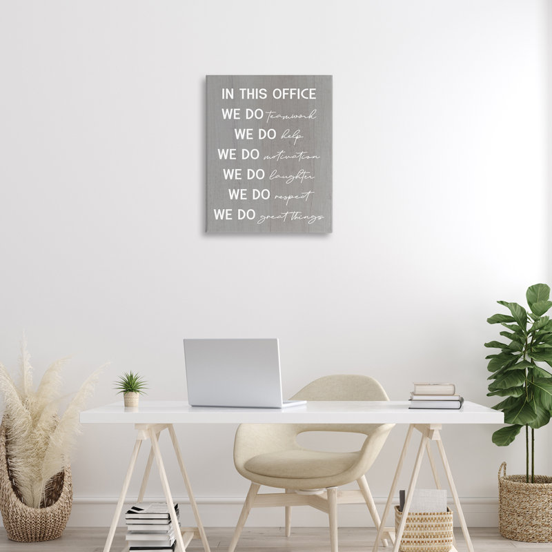 Art inspirant sur toile, phrases de bureau par Daphne Polselli bp-889_CN, H 30 po x l 24 po