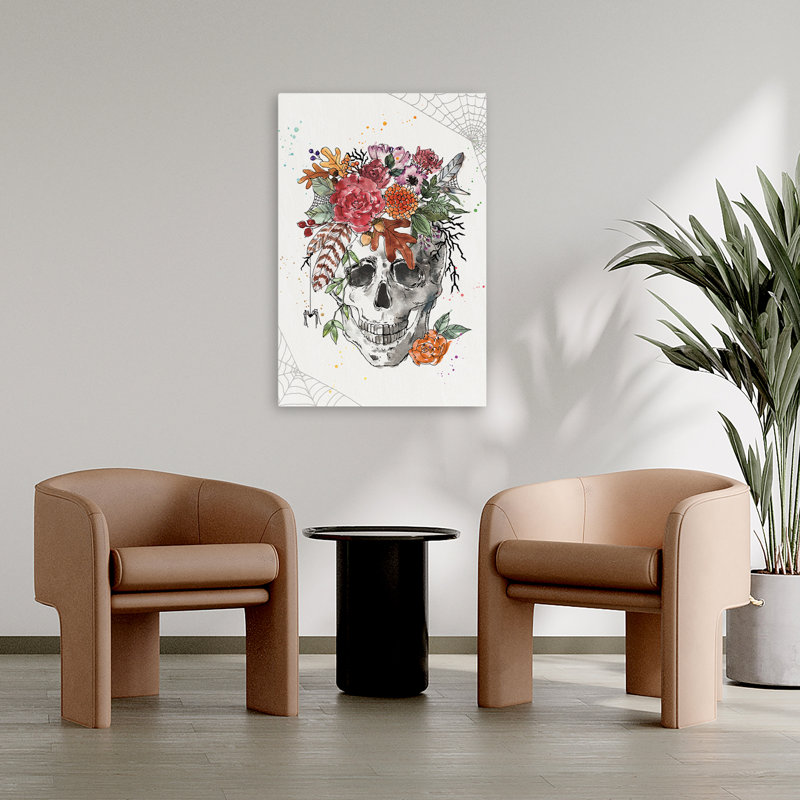 Spooky Style III - Glands Anemones Autumn Berries Art, H 36 po x l 24 po