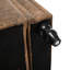 Banc de rangement en tissu