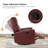 Ramus 30.31'' Wide Genuine Leather Swivel Rocker Recliner Set of 2-70689577