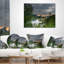 Coussin imprimé paysage orageux