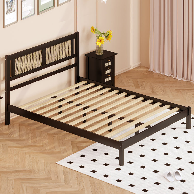 Tête de lit en lin robuste et stable, sans bruit, rangement sous le lit, sans sommier, poids: 485 lb, Grand, Noir