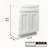 White Shaker Base Cabinet with Soft-Close Drawer & Double Doors