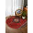 Alba Collection Digital Print Cotton-Polyester Red Moroccan Rug-1893525026