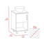 Meuble-lavabo simple à 1 tablette Saybrooke-1921141988