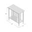 Table de chevet étroite Evie Ironcraft-317769633