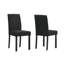 Chaises capitonnées moelleuses 5 pièces brun